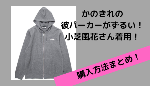 かのきれ小芝風花着用！中島健人の彼パーカーのブランドは？