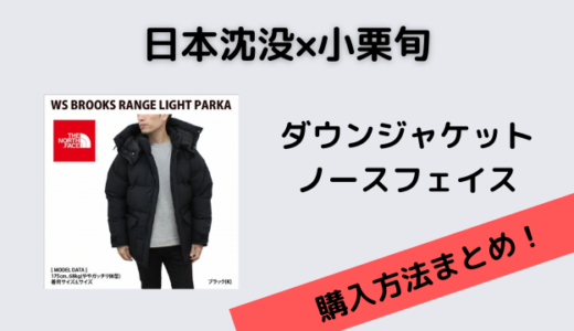 日本沈没小栗旬のダウンジャケットはノースフェイス！購入方法と価格！