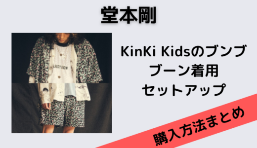 KinKi Kidsのブンブブーンの堂本剛のセットアップはSEVESKIG！