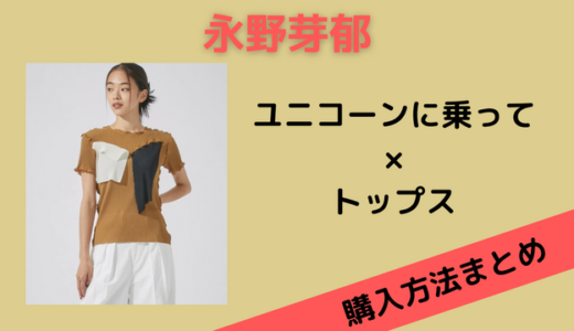 【ユニコーンに乗って】永野芽郁トップスの衣装のブランドは？