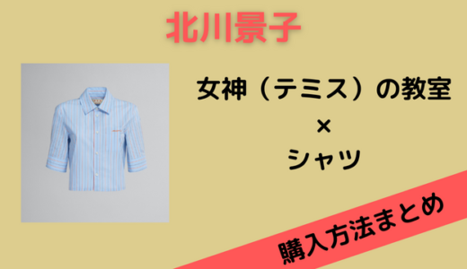 【女神（テミス）の教室】北川景子のシャツはMARNI！