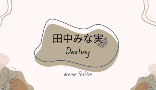 田中みな実Destinyの衣装！洋服、ピアス、カバン、Tシャツ等ブランドまとめ！