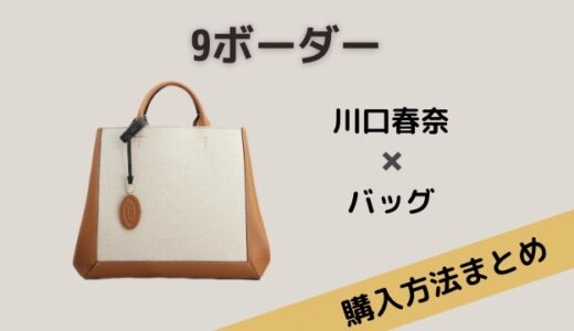 ９ボーダー１話・川口春奈のバッグはTOD’S（トッズ）購入方法は？