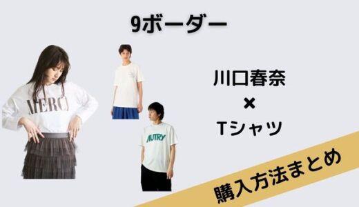 ９ボーダー川口春奈着用のTシャツまとめ！ブランドは？