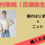 海のはじまり　有村架純　　百瀬弥生　メッシュ編みニット