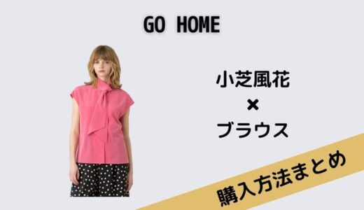 GO HOME　小芝風花　ブラウス