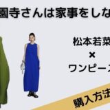 西園寺さんは家事をしない松本若菜ワンピース