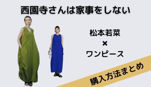 西園寺さんは家事をしない松本若菜のワンピースが可愛い!ブランドは?