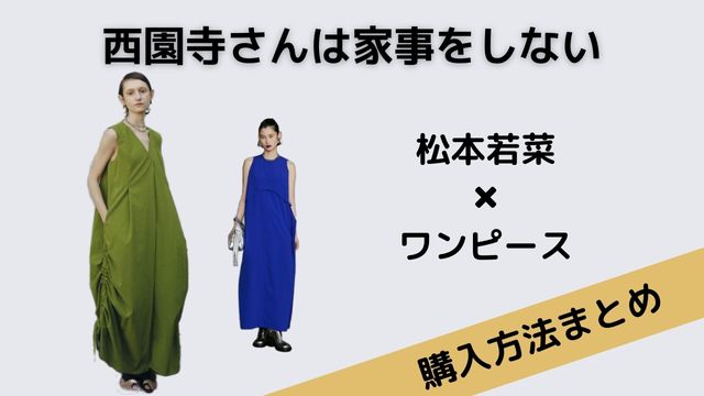 西園寺さんは家事をしない松本若菜ワンピース