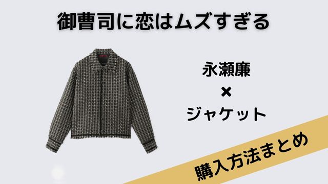 御曹司に恋はムズすぎる　永瀬廉　ジャケット