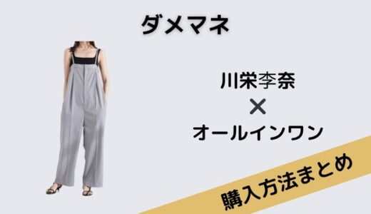 ダメマネ!・川栄李奈のオールインワンがかわいい！購入方法と在庫状況は？