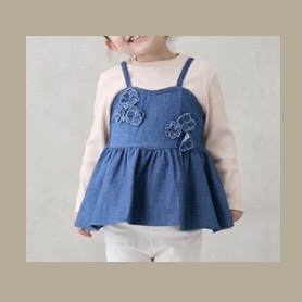 対岸の家事　子役　デニムトップス