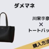 ダメマネ　川栄李奈　トートバッグ