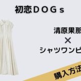 初恋ＤＯＧｓ清原果那シャツワンピース