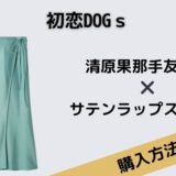 初恋DOGｓ　清原果那　サテンラップスカート