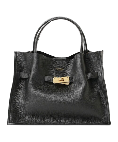 フェイクマミー 波瑠 黒 レザーバッグ